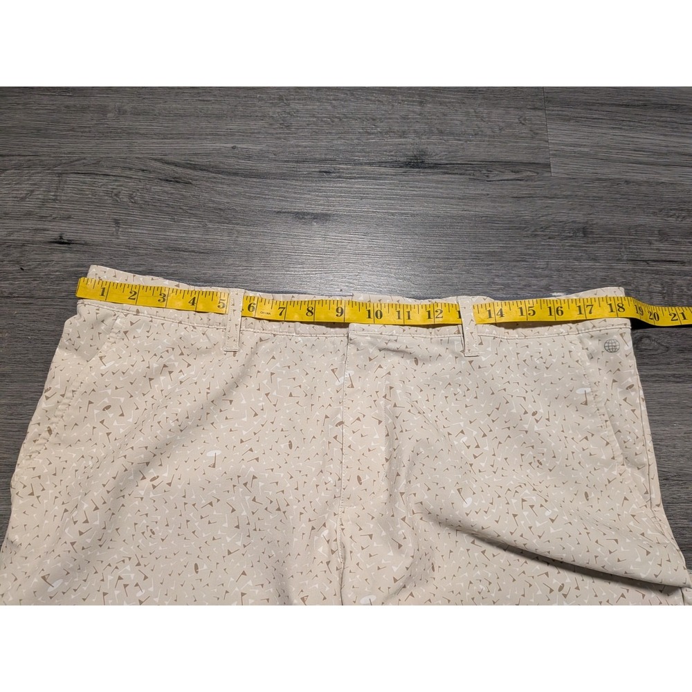 Adidas Ultimate 365 Men's Brown Flag Print Golf Athleisure Shorts Size 36x8.5 - Picture 5 of 8